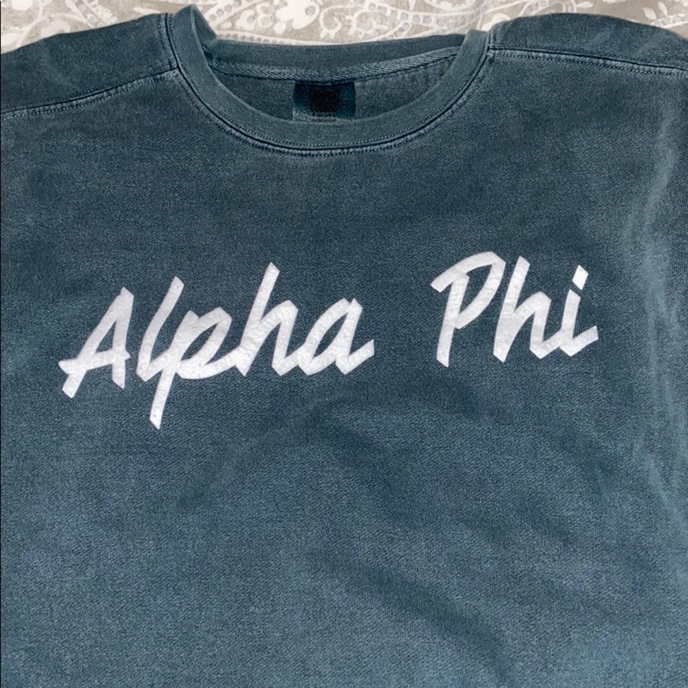 Alpha Phi Comfort colors crewneck